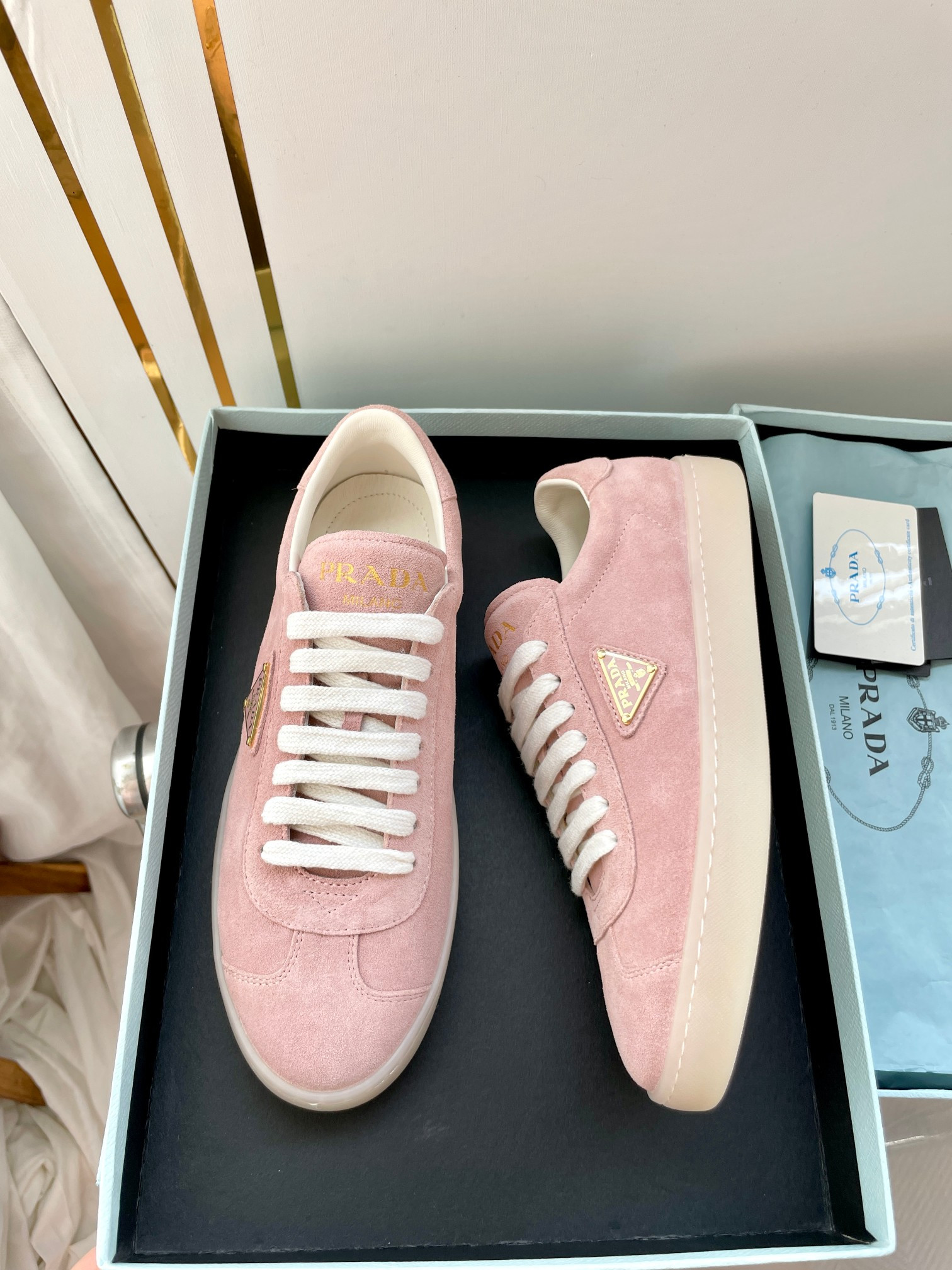 UA Prada Downtown nappa leather sneakers