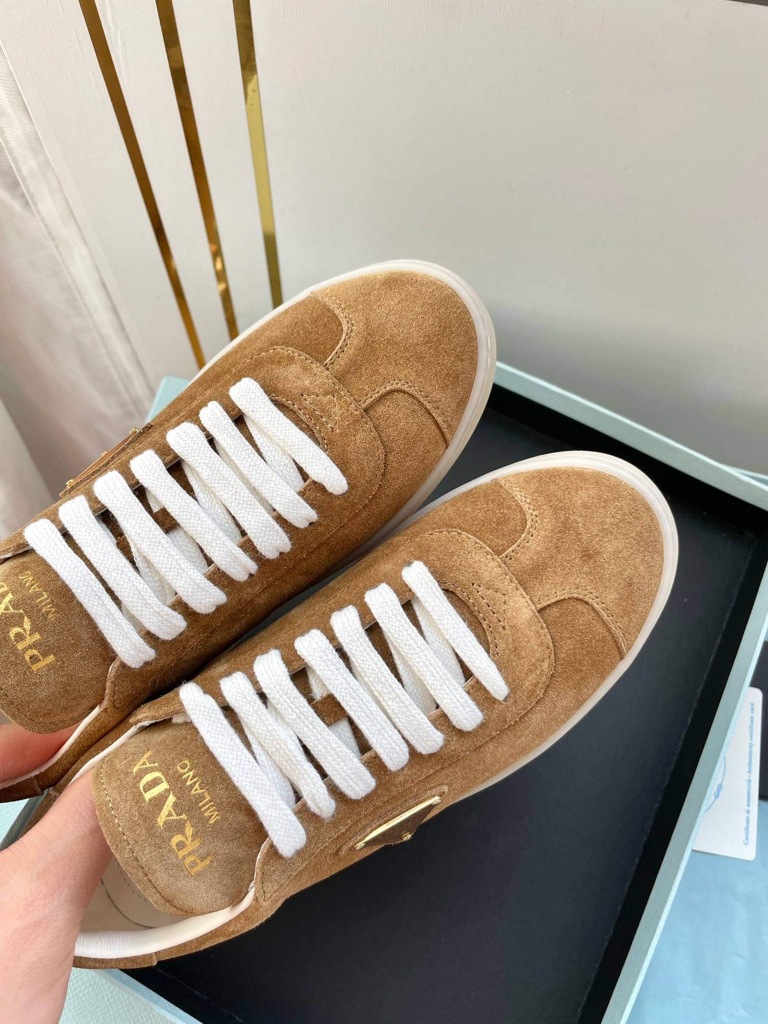 UA Prada Downtown nappa leather sneakers