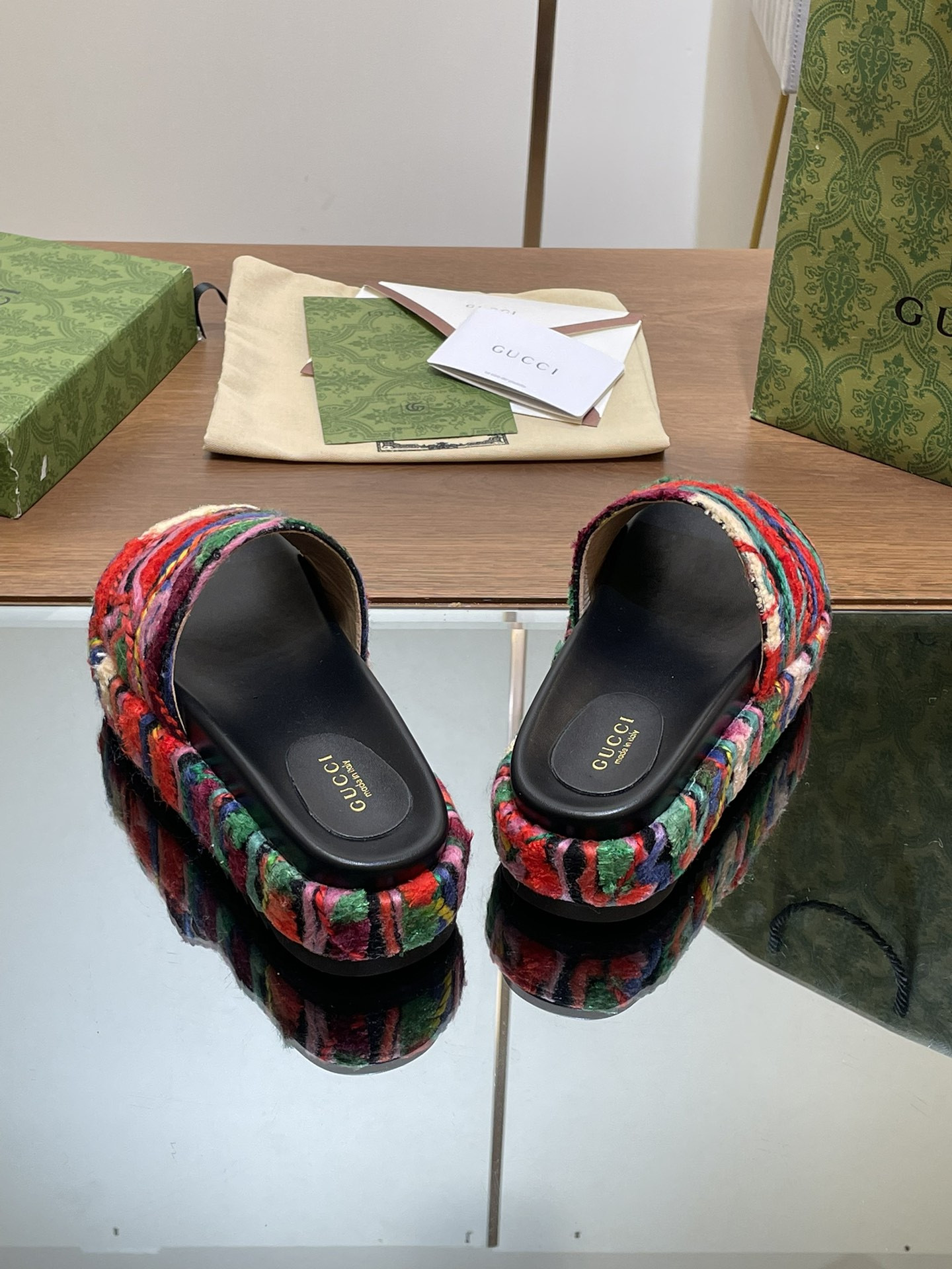 UA GUCCI PLATFORM SLIDE