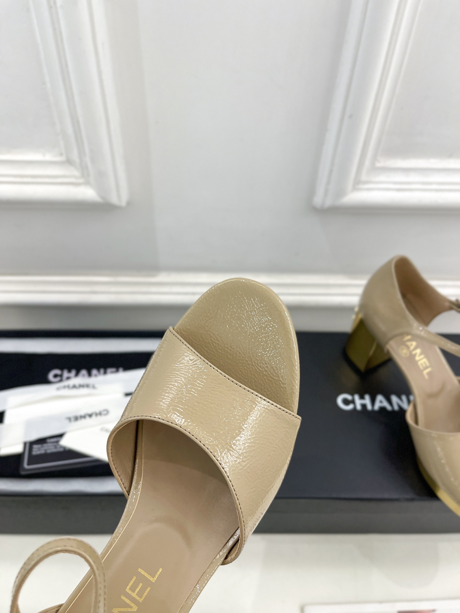 UA CHANEL HEELED SANDALS