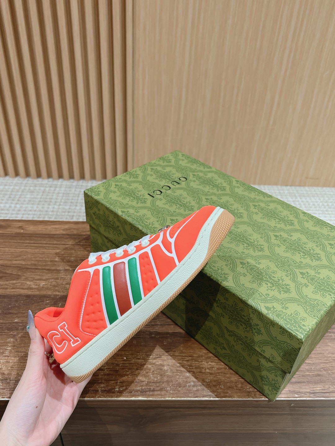 UA GUCCI SCREENER SNEAKER WITH WEB