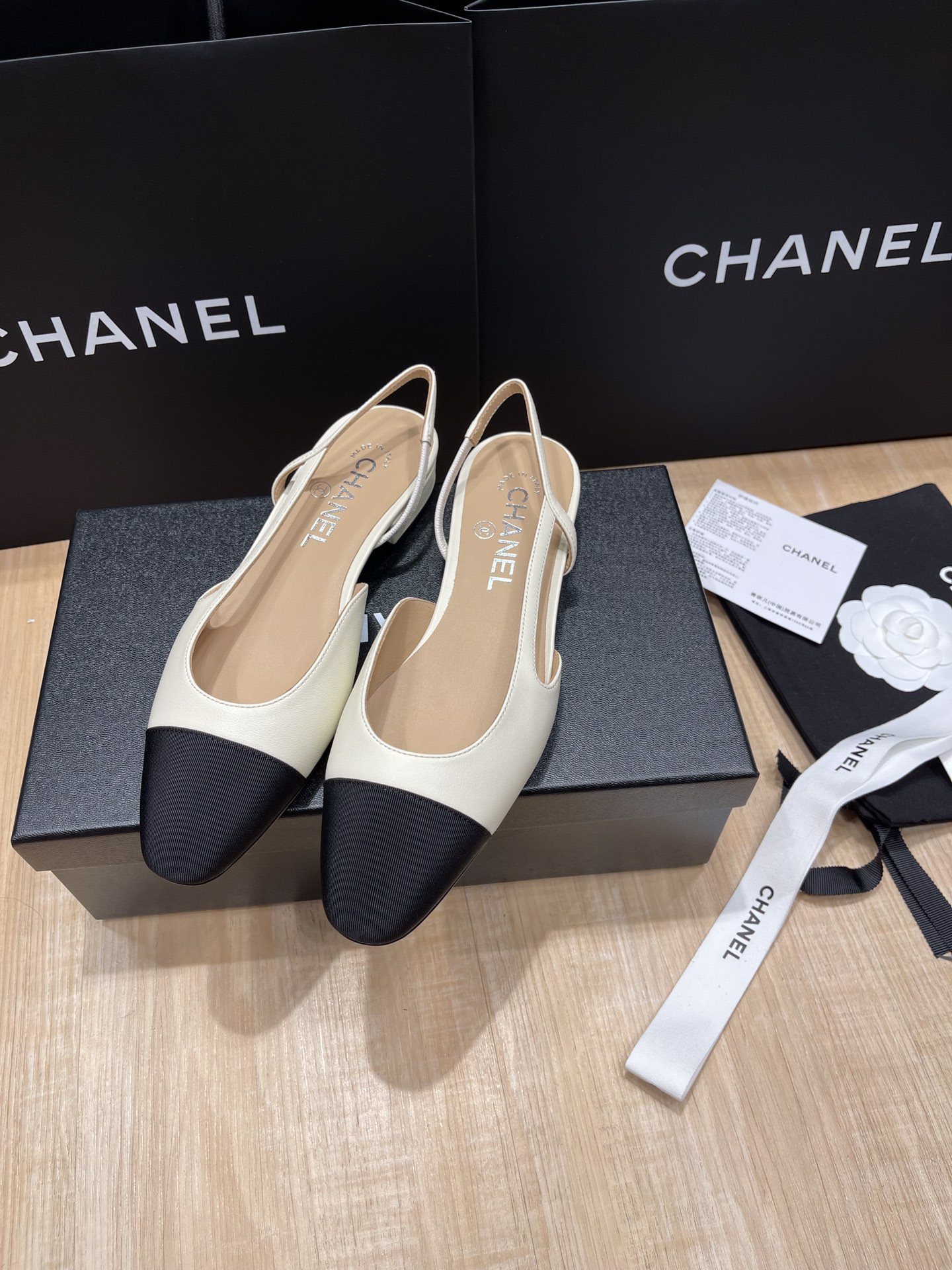 UA CHANEL SLINGBACKS FLAT