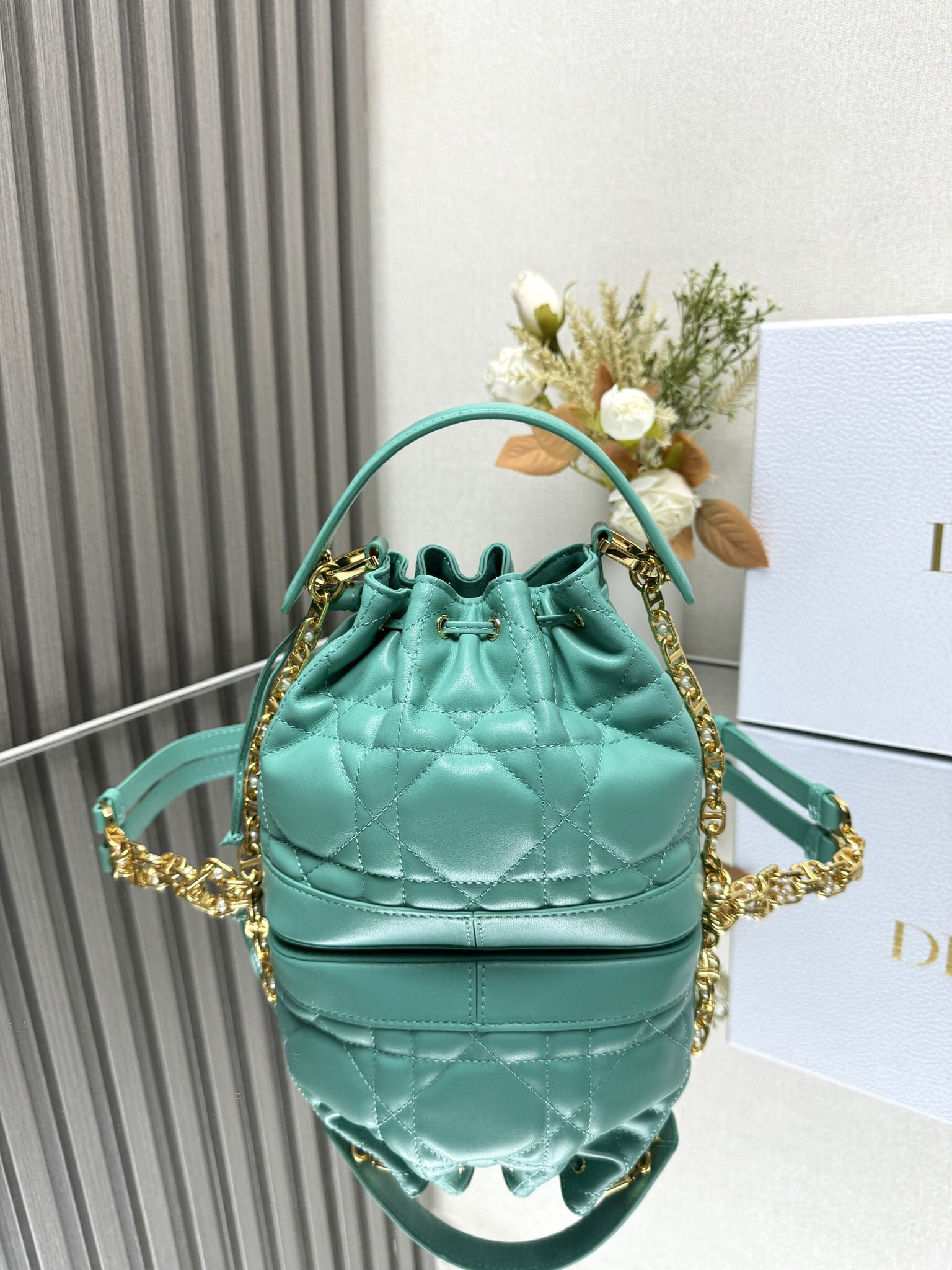 Small Dior Jolie Bucket Bag 17 x 16 x 10.5 cm