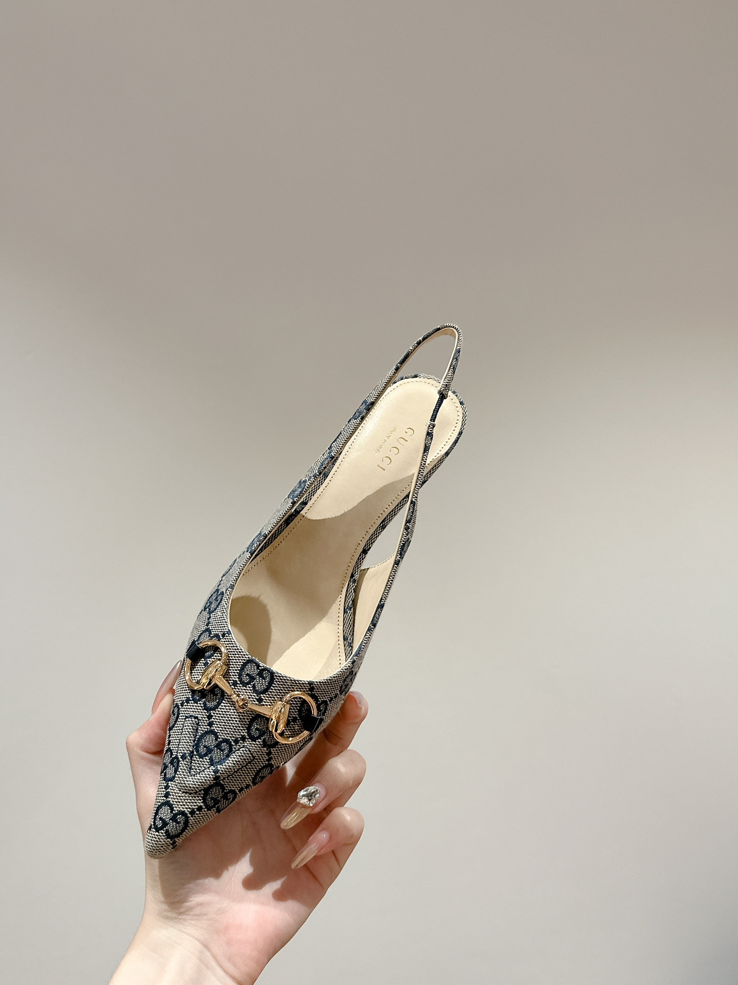 UA GUCCI HORSEBIT SLINGBACK PUMP LOW HEEL