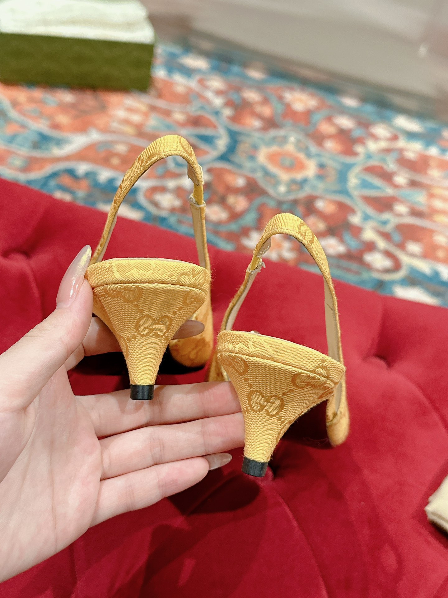 UA GUCCI HORSEBIT SLINGBACK PUMP LOW HEEL