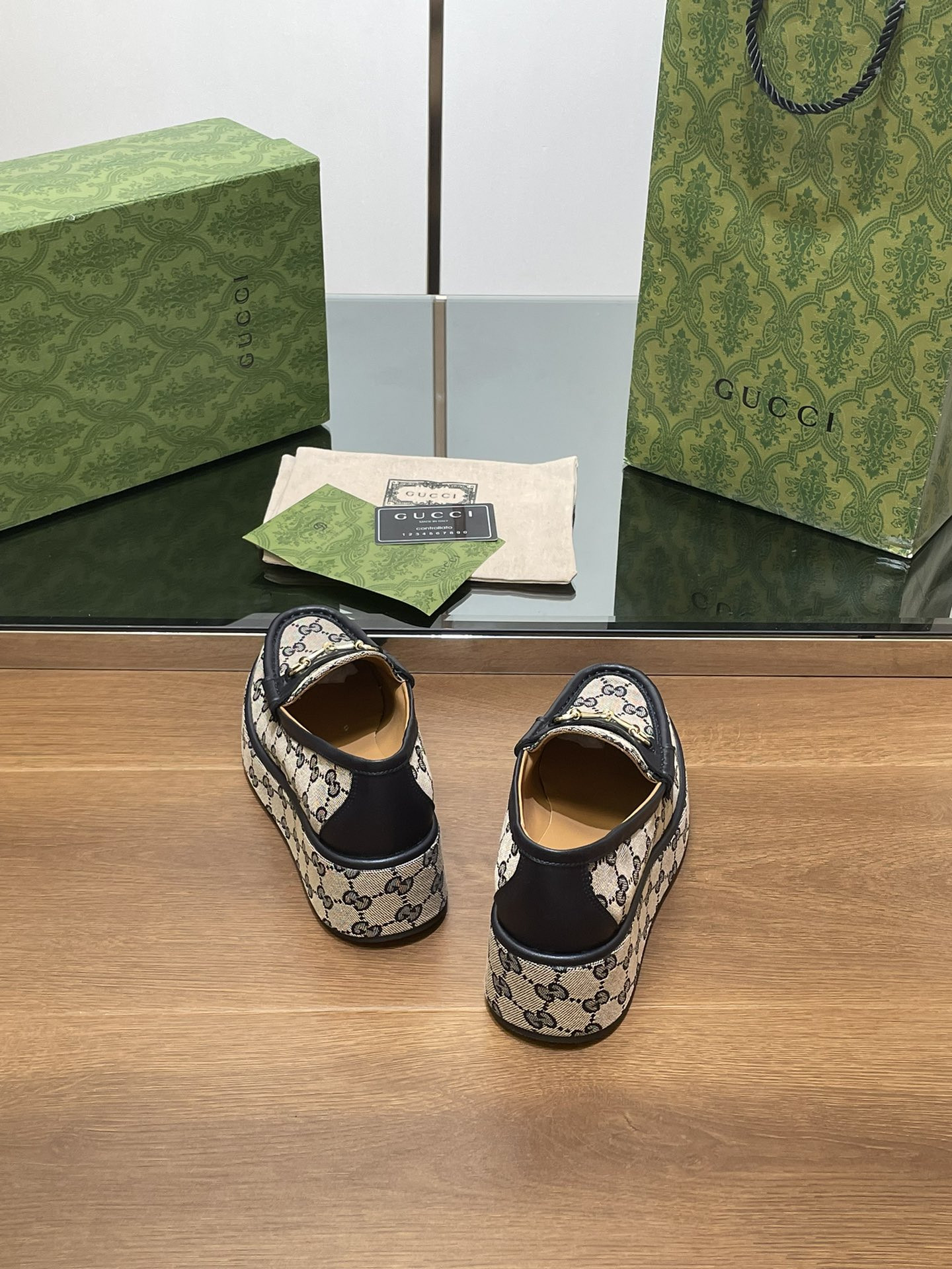 UA GUCCI HORSEBIT WEDGE LOAFER