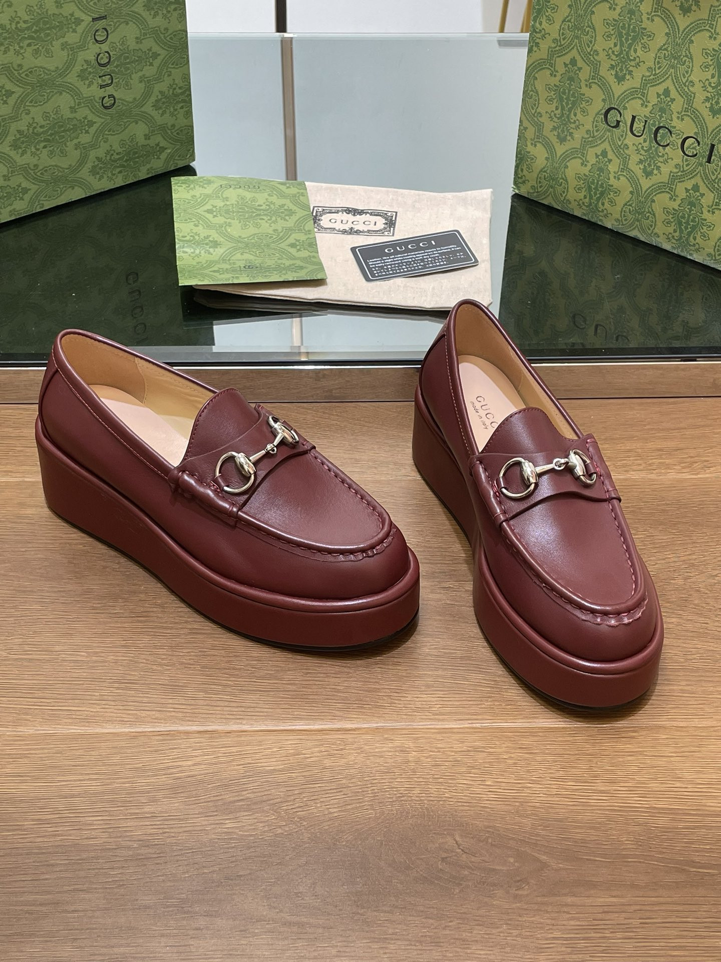 UA GUCCI HORSEBIT WEDGE LOAFER