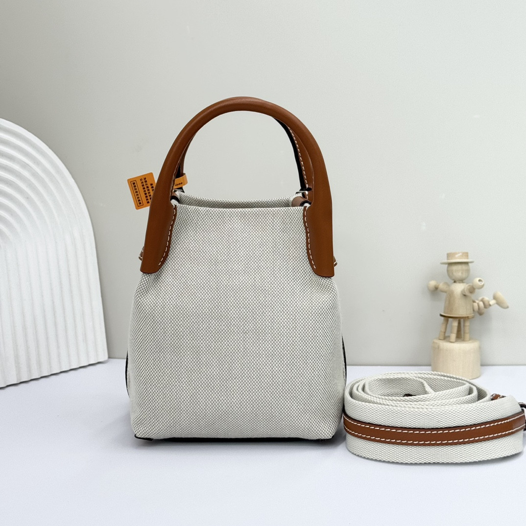 Loro Piana Micro Bale bag  Cotton, Linen 23 x 16 x 14 cm