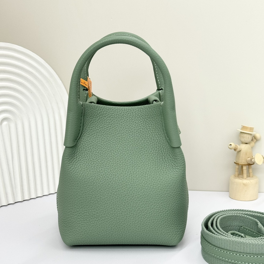 Loro Piana Micro Bale Bag Grained Calfskin 23 x 16 x 14 cm