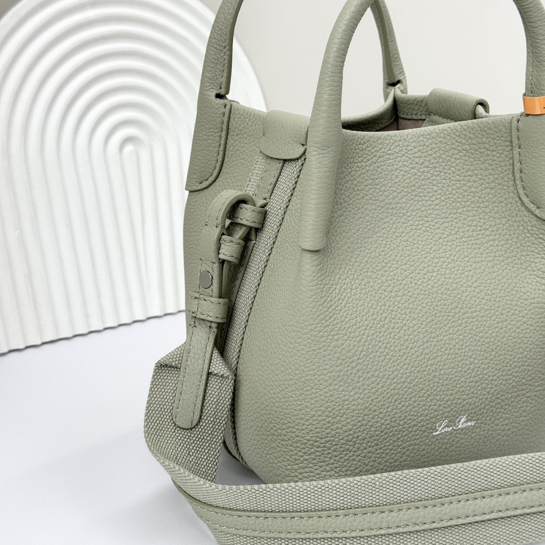 Loro Piana Micro Bale bag Grained Calfskin 23 x 16 x 14 cm