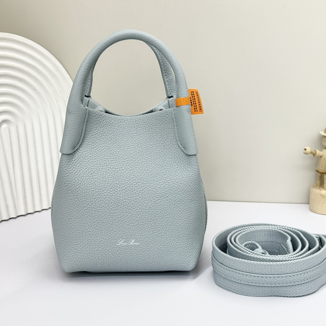 Loro Piana Micro Bale bag Grained Calfskin 23 x 16 x 14 cm