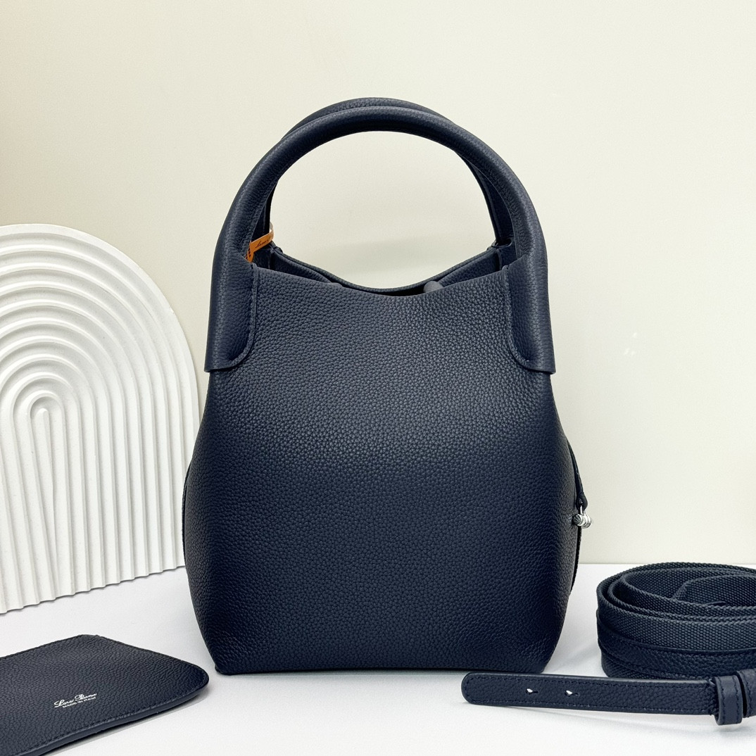 Loro Piana Small Bale Bag Calfskin 17 x 17 x 21 cm