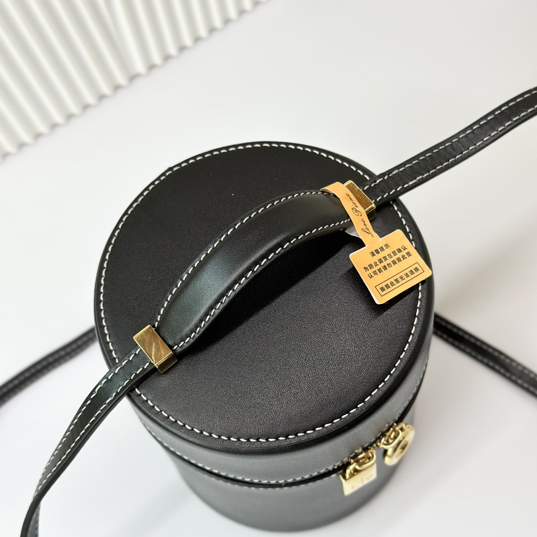 Loro Piana Extra Case Smooth Calfskin 12 x16 x12cm