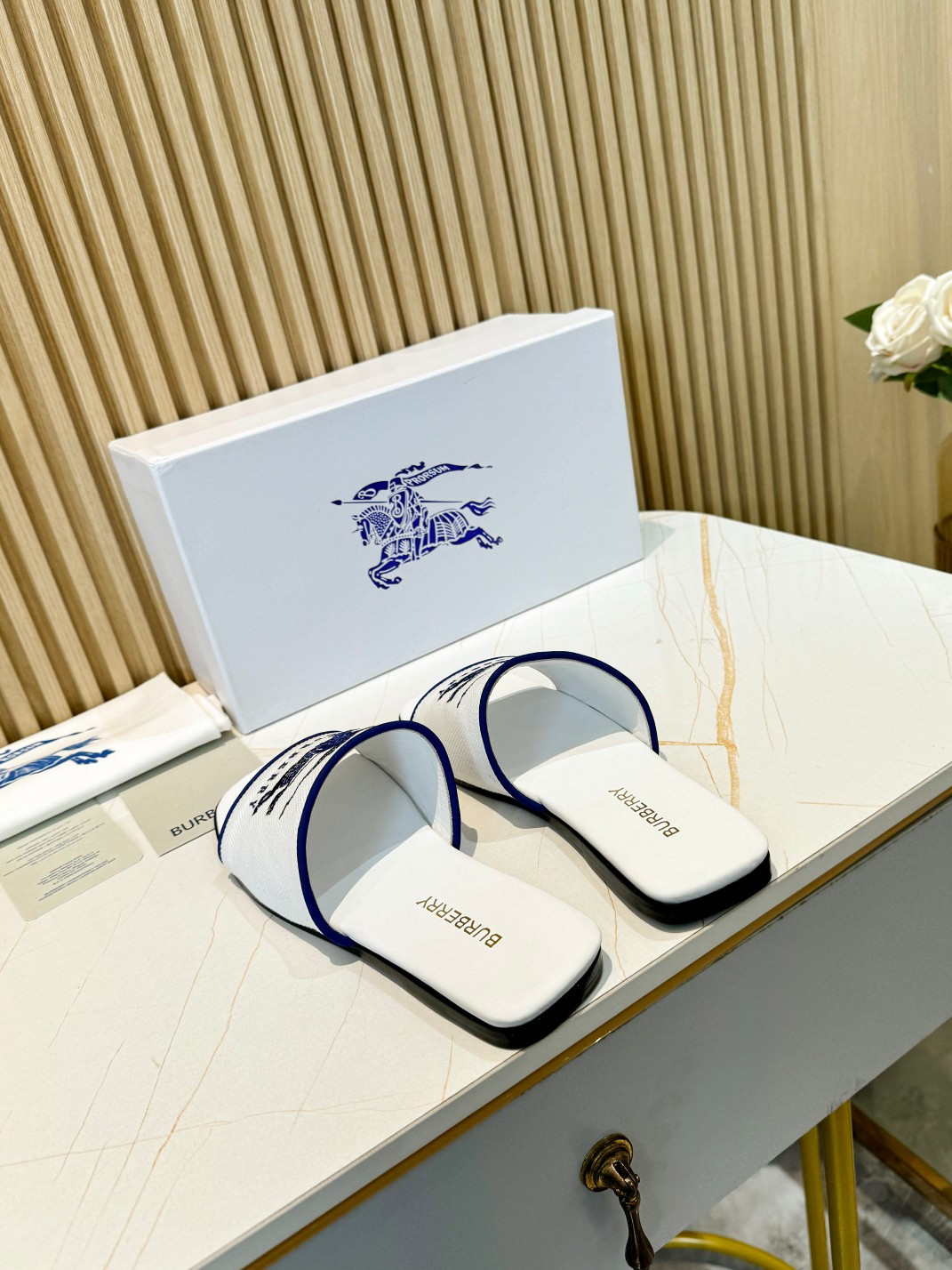 UA Burberry Slides