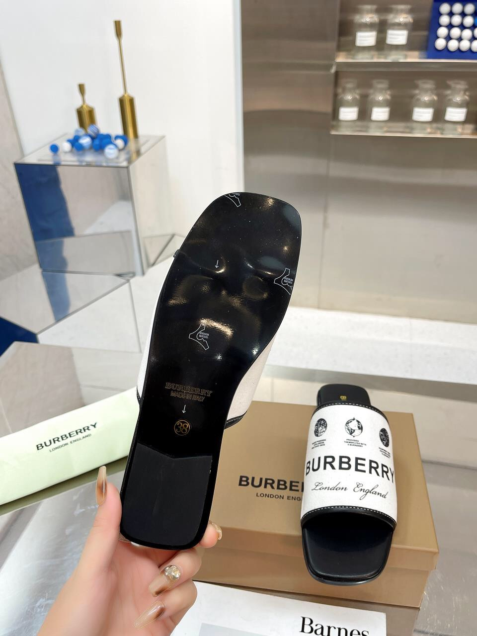 UA Burberry Slides