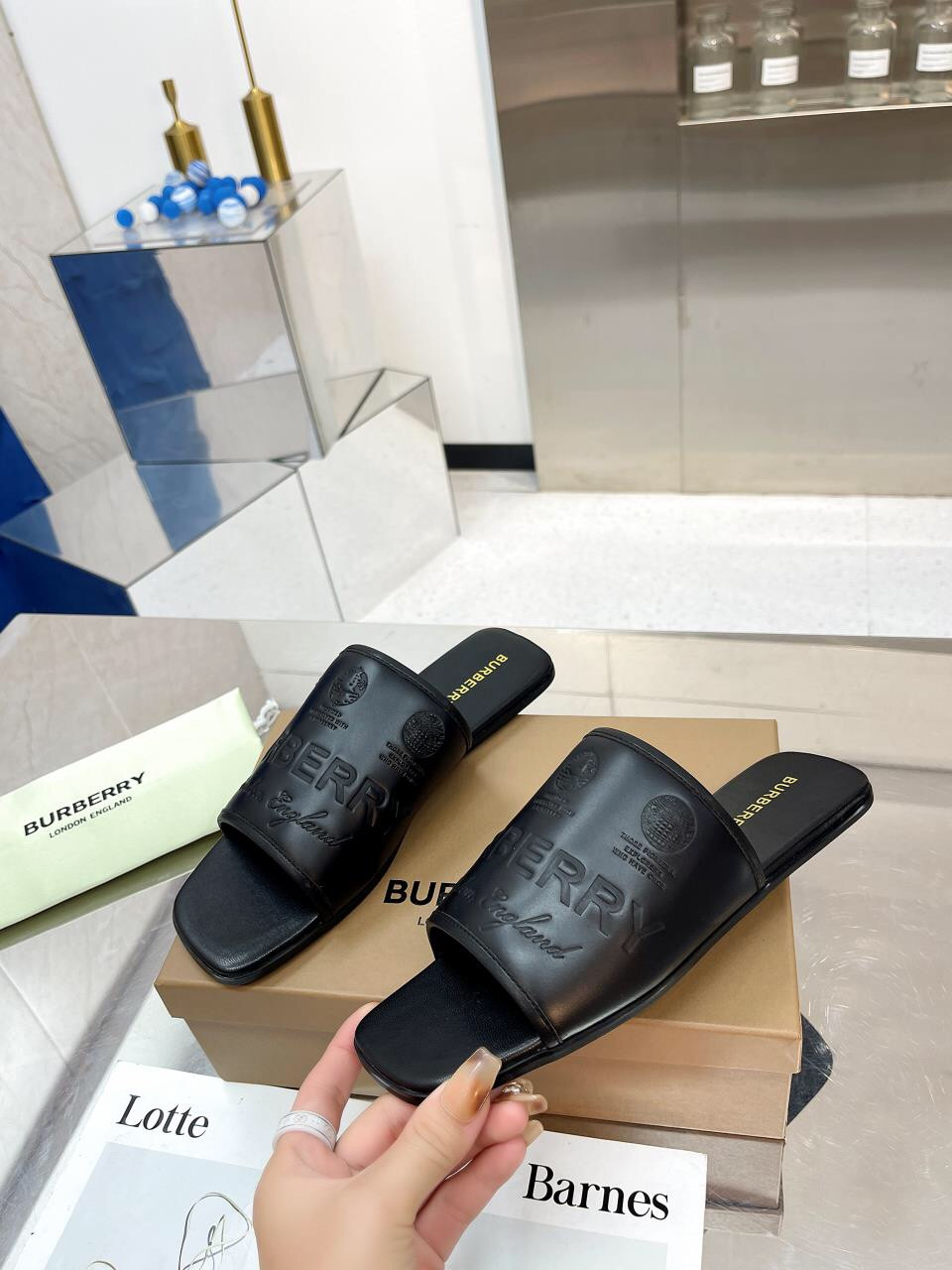 UA Burberry Slides