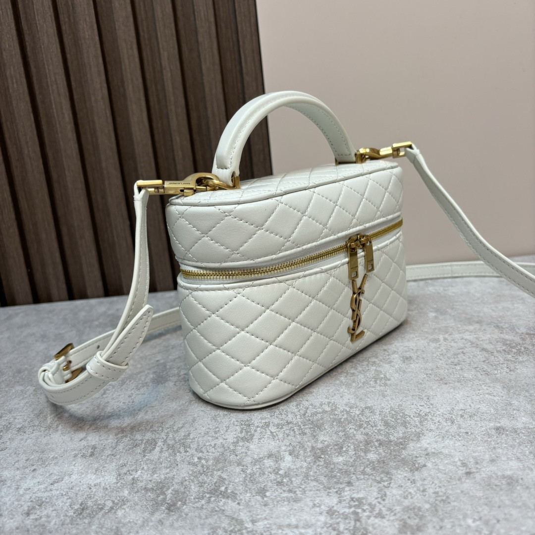 YSL GABY VANITY BAG IN LAMBSKIN 18 X 11 X 6.5 CM