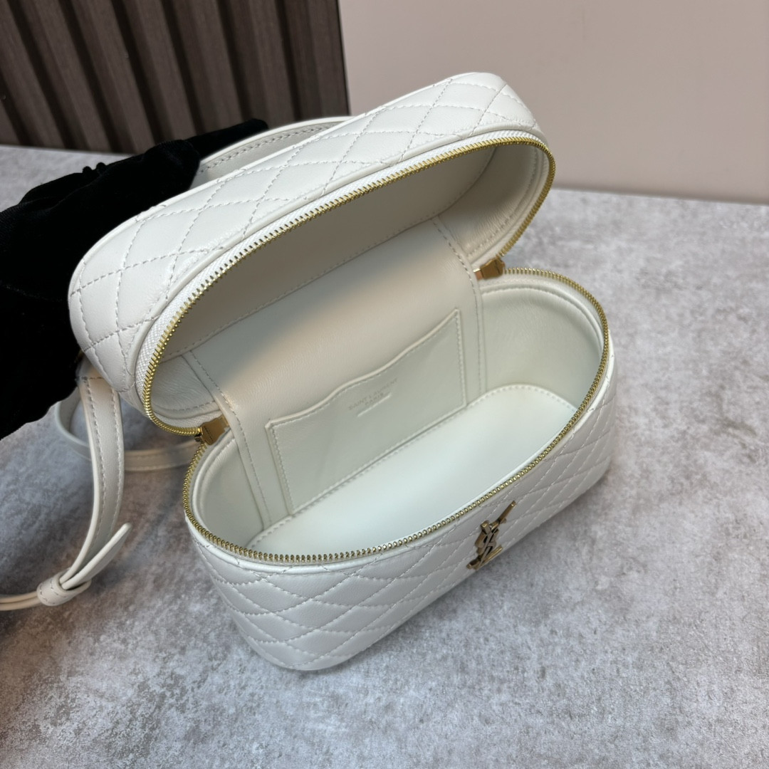 YSL GABY VANITY BAG IN LAMBSKIN 18 X 11 X 6.5 CM