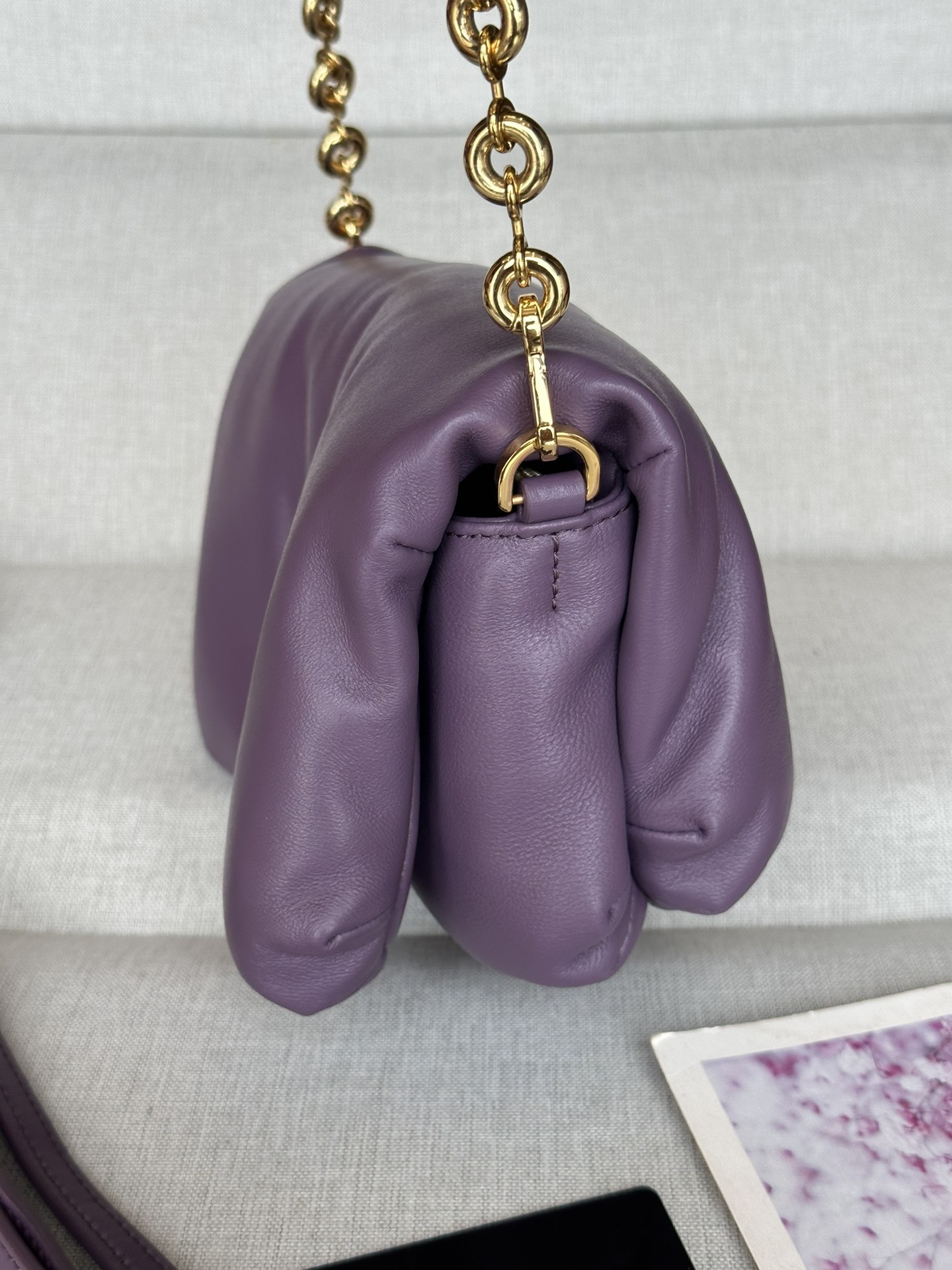 LOEWE Mini Puffer Goya bag in shiny nappa lambskin 20x13x6cm