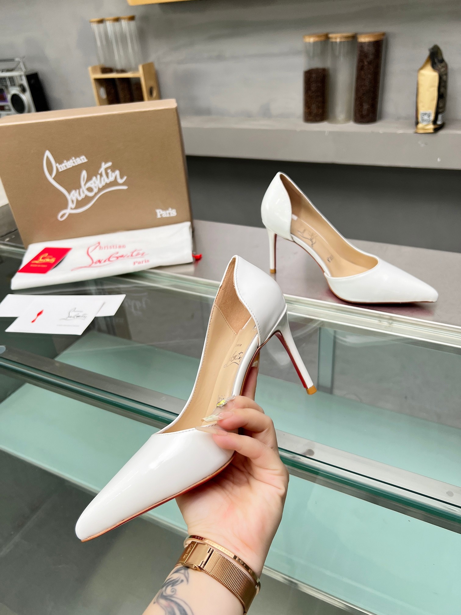 UA Christian Louboutin CL red-bottom shoes