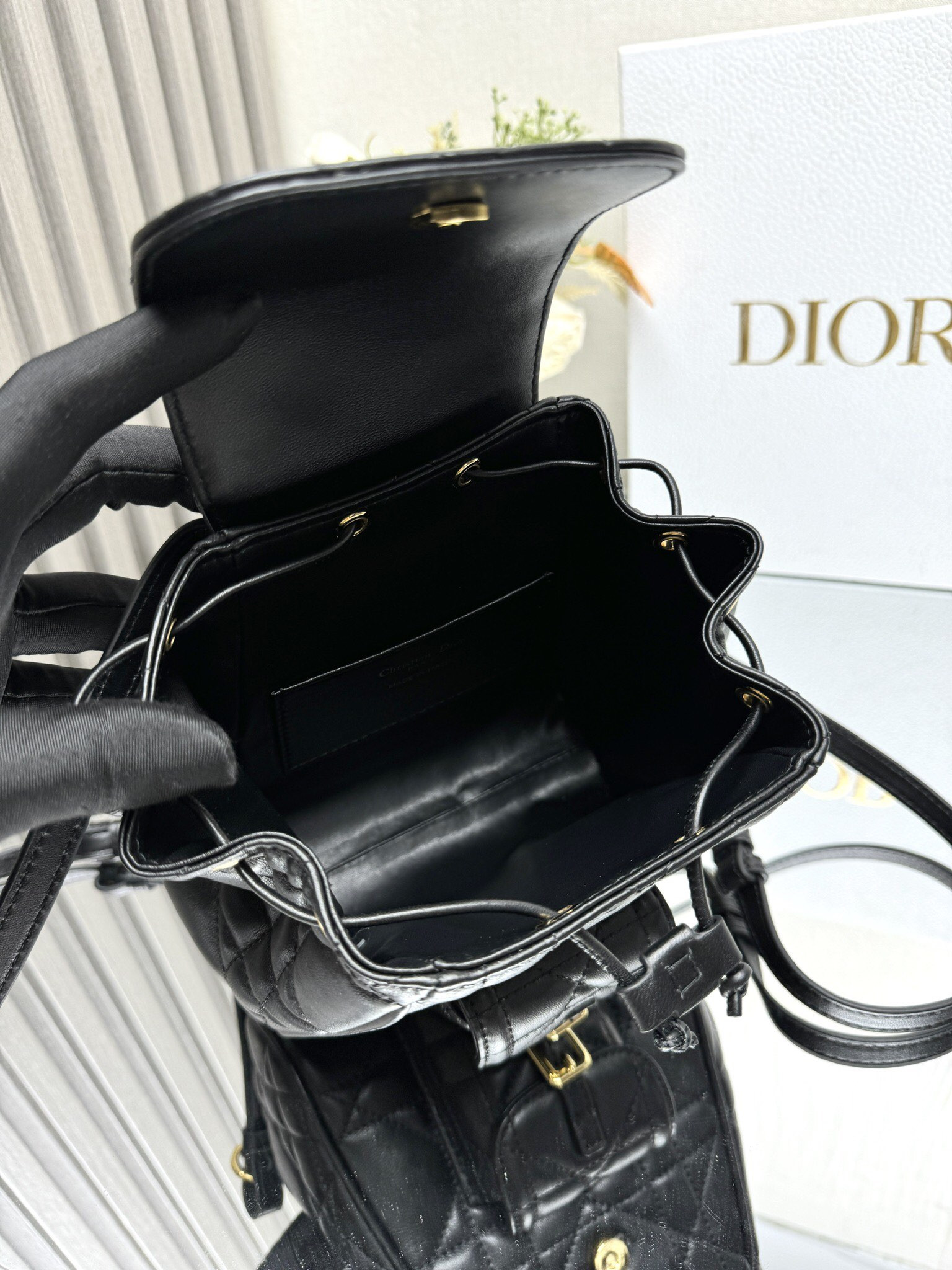 Dior Caro Backpack Small 19.5 x 18.5 x 8.5 cm