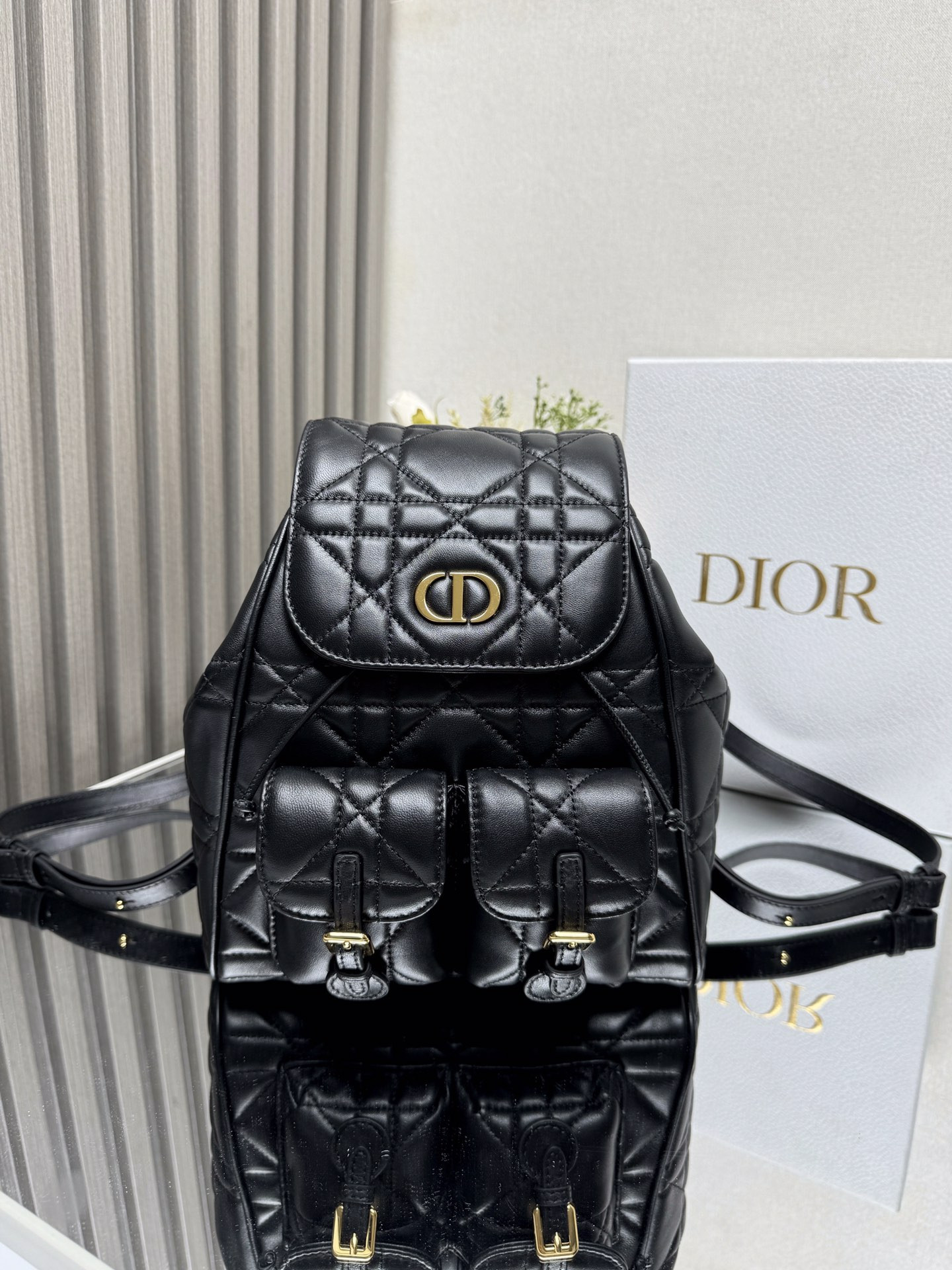 Dior Caro Backpack Medium 23 x 26.7 x 12.5 cm