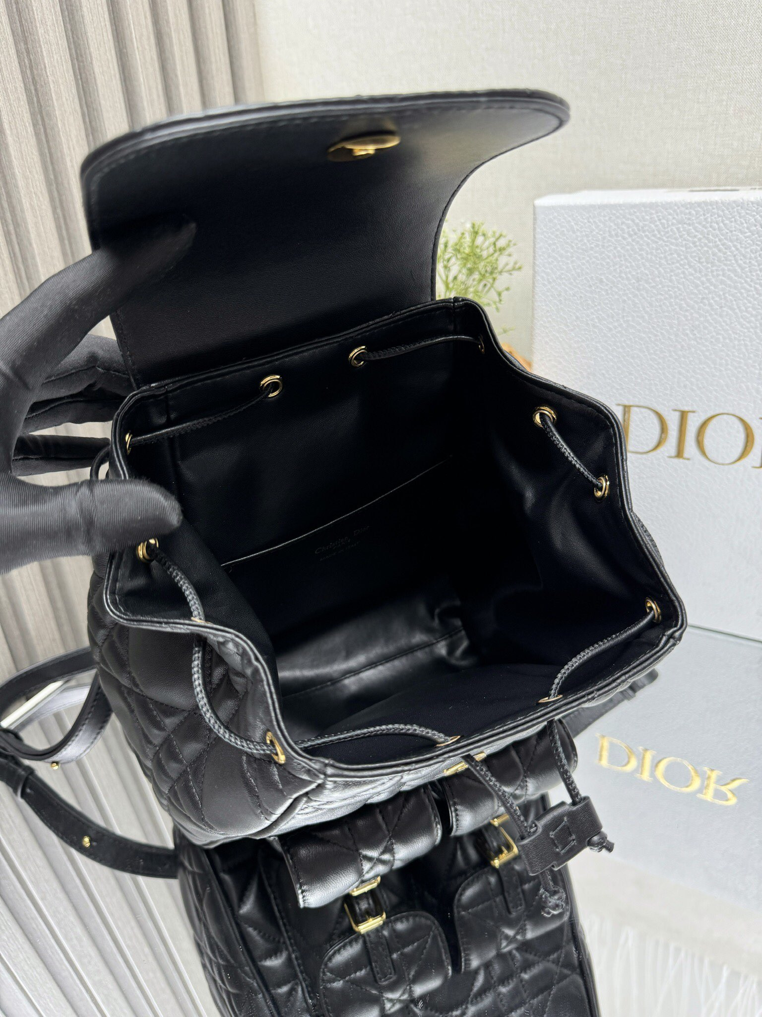 Dior Caro Backpack Medium 23 x 26.7 x 12.5 cm