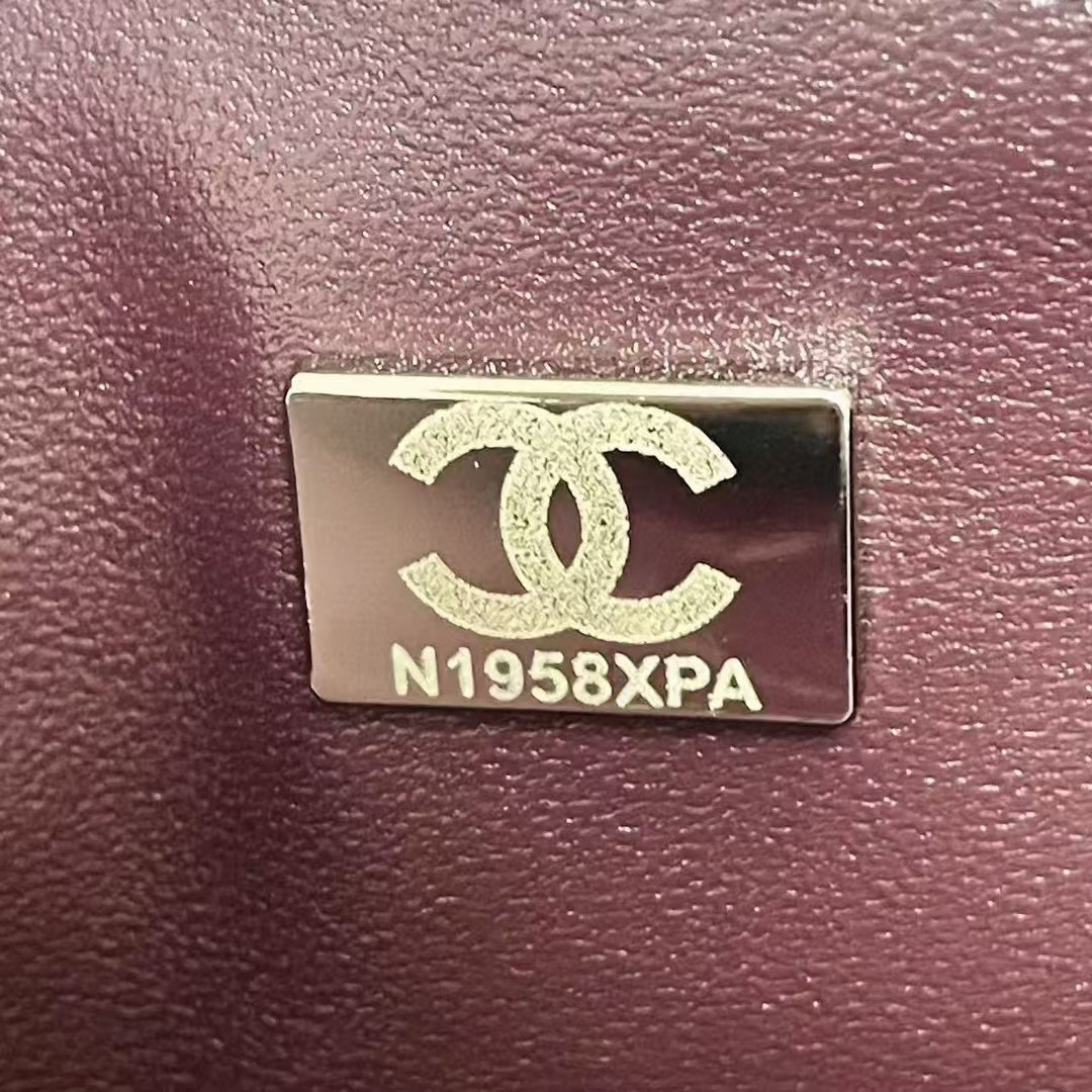 CHANEL MINI FLAP BAG BLACK 12 × 20 × 6 cm