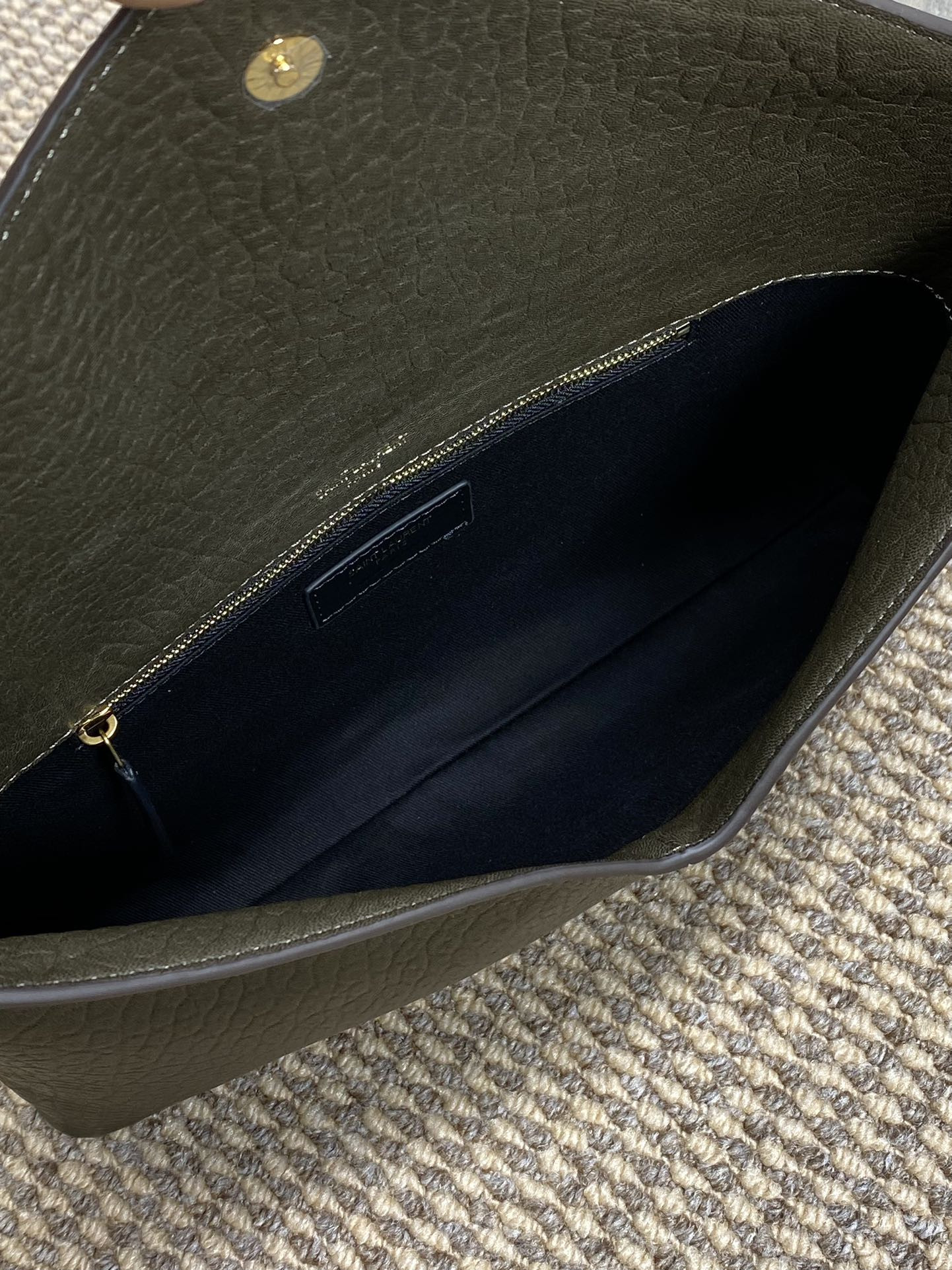 YSL CASSANDRE large envelope pouch in lambskin 29.5x18x4.5cm