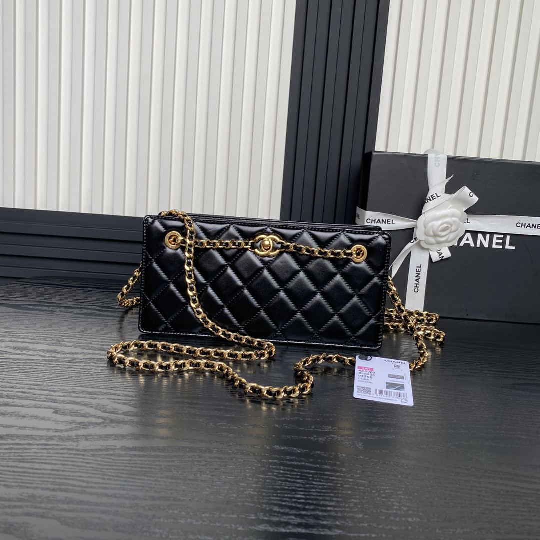 Chanel 24K Handbag 13×27×7cm
