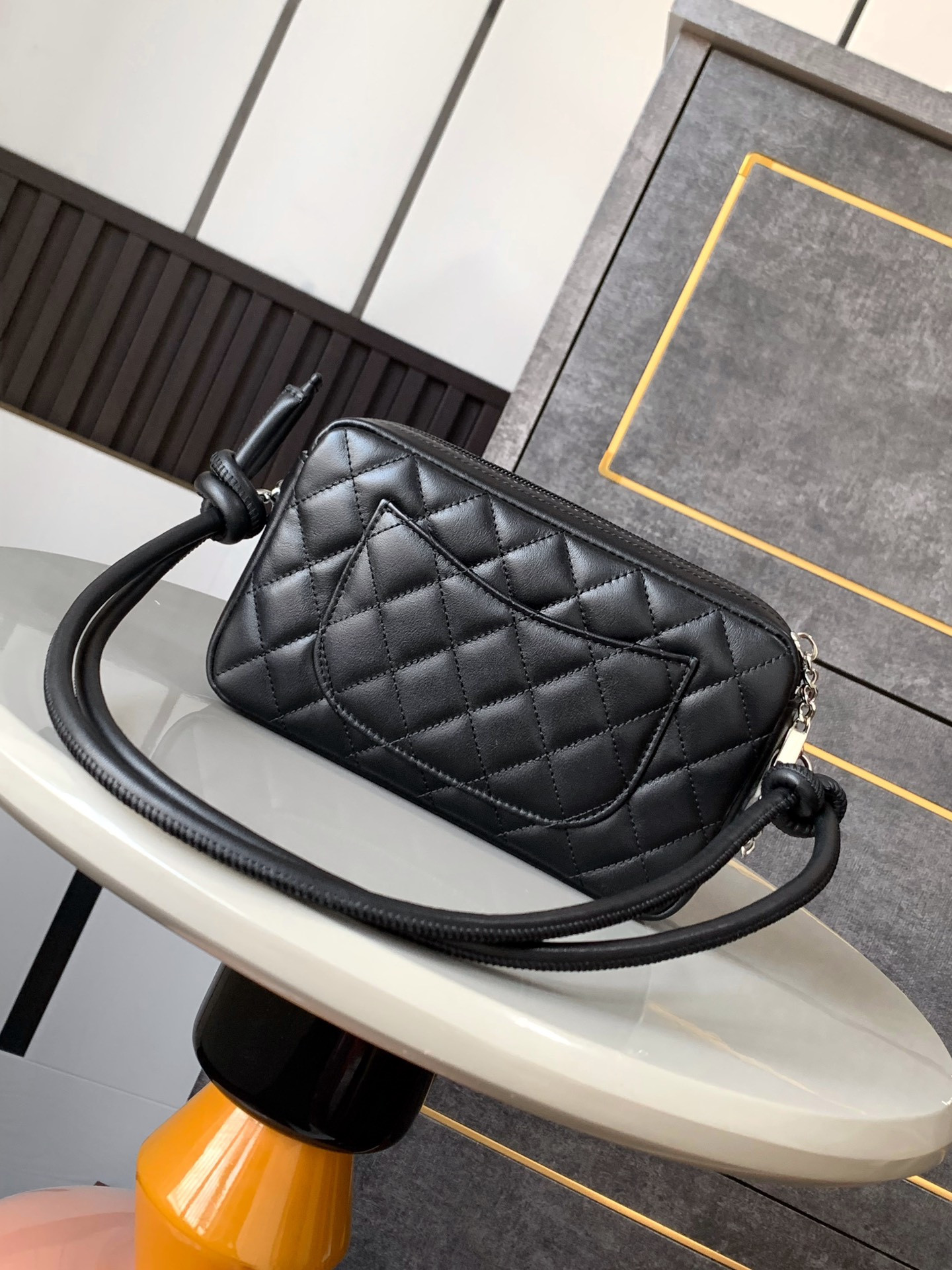 CHANEL Cambon Hobo Bag 20x12x3cm