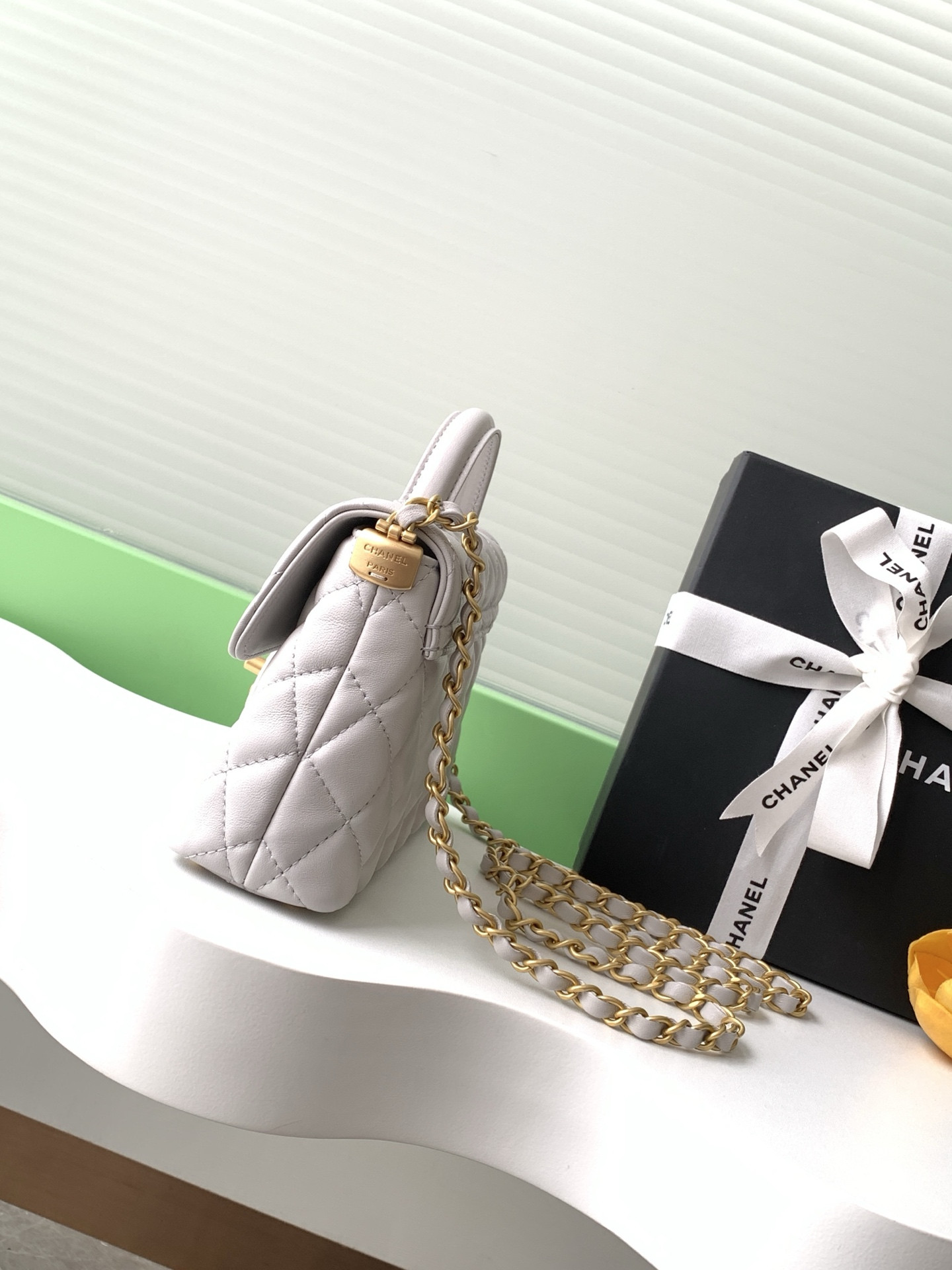 Chanel Small Top Handle Flap Bag AS5355 14x20x6cm