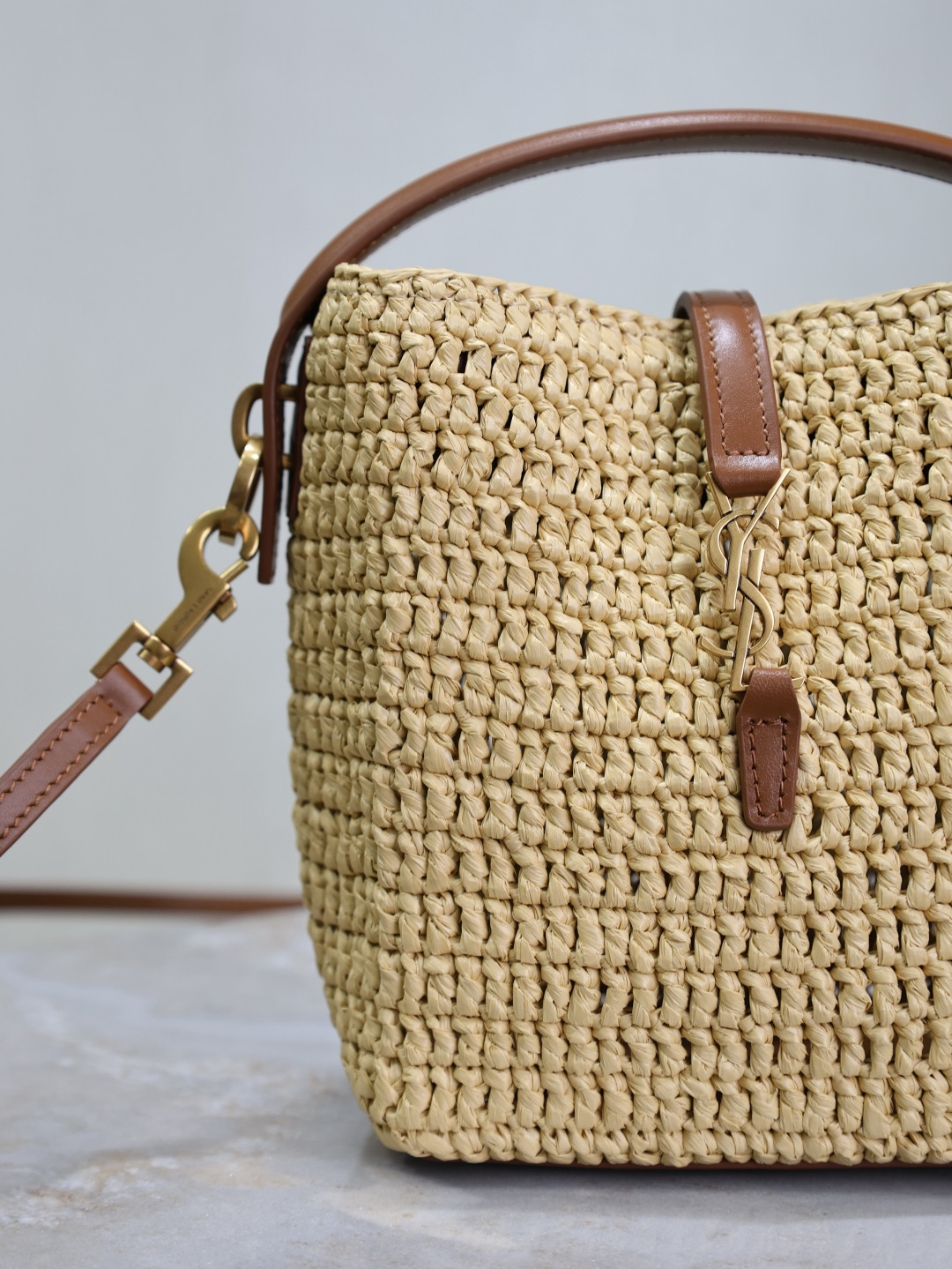 YSL LE 37 mini (raffia) 15x13x6cm
