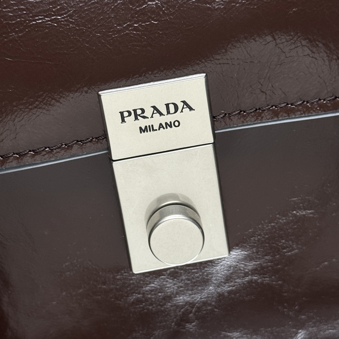 Prada Medium Leather Handbag 32x16.5x10cm