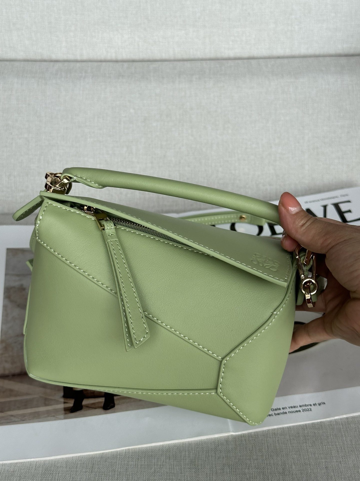 Loewe Mini Classic Puzzle Bag in Calfskin 18x12.5x8cm