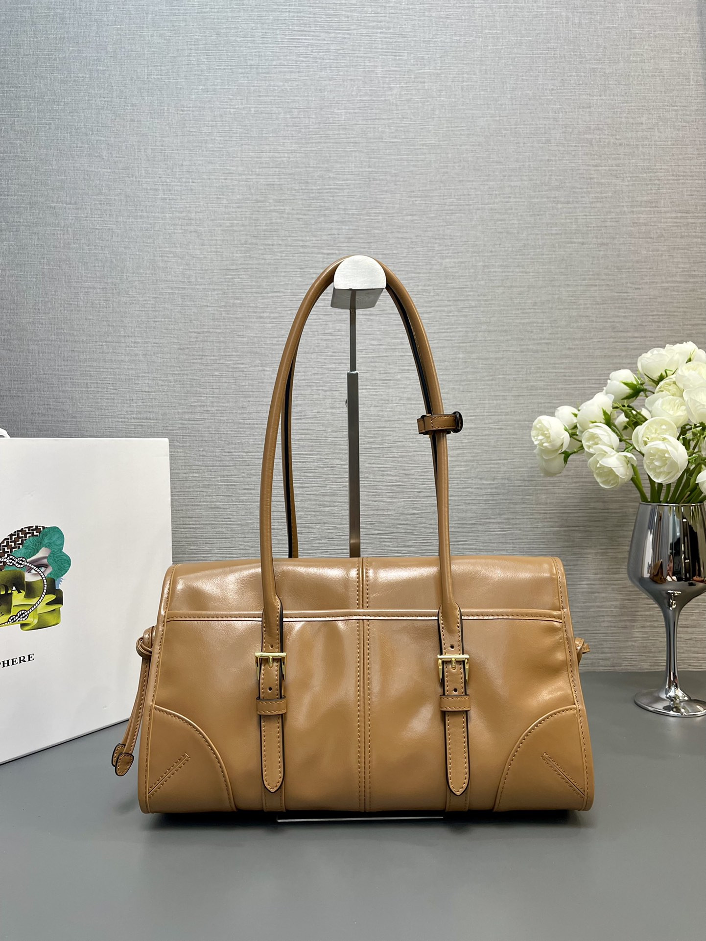 Prada Leather Shoulder Bag 31x15x12cm