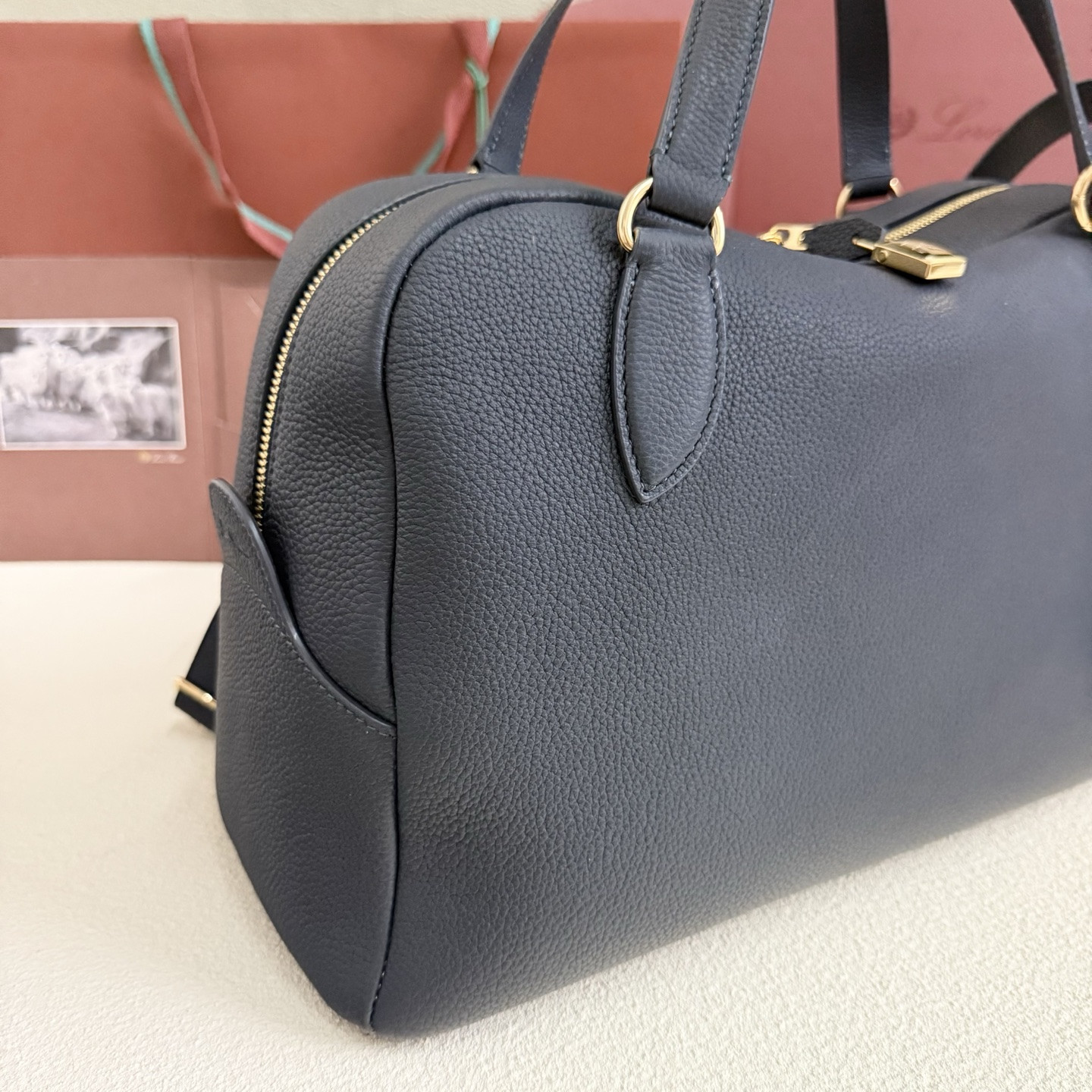 Loro Piana Needle Deep Royal Blue 38x22x16cm