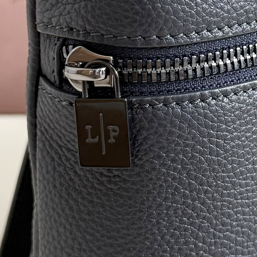 Loro Piana Extra pouch L29 Deep Royal Blue 29x18x5cm