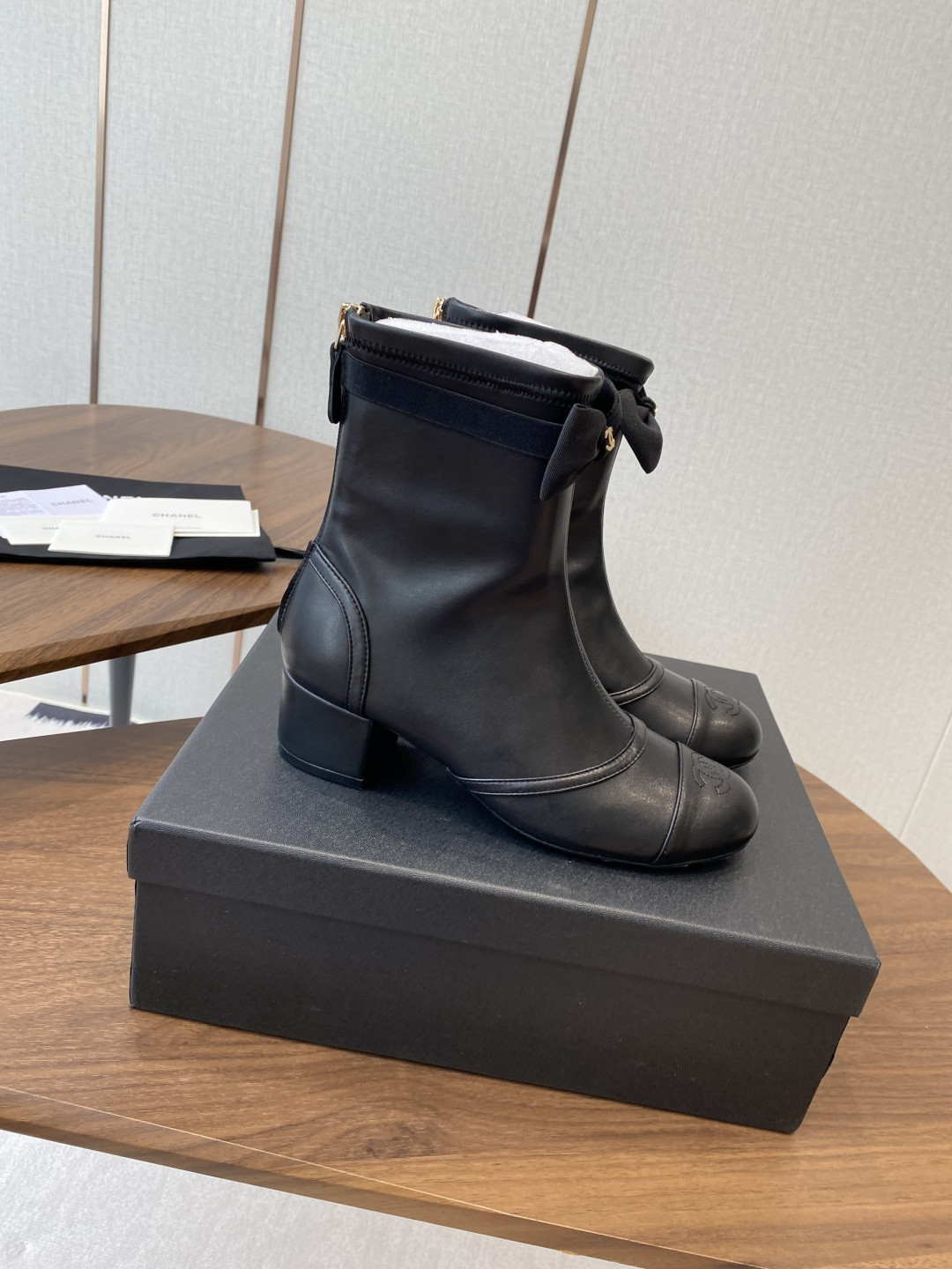 UA Chanel Short Boots 5cm Heel