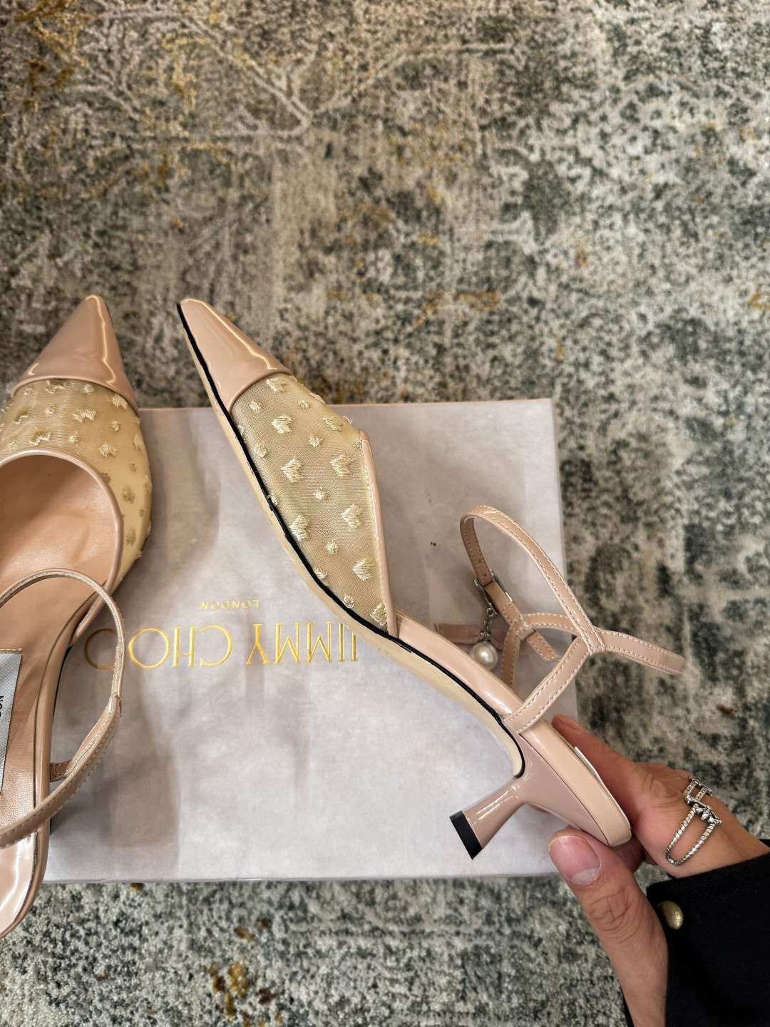 UA Jimmy Choo Aren Slingbacks 4.5cm