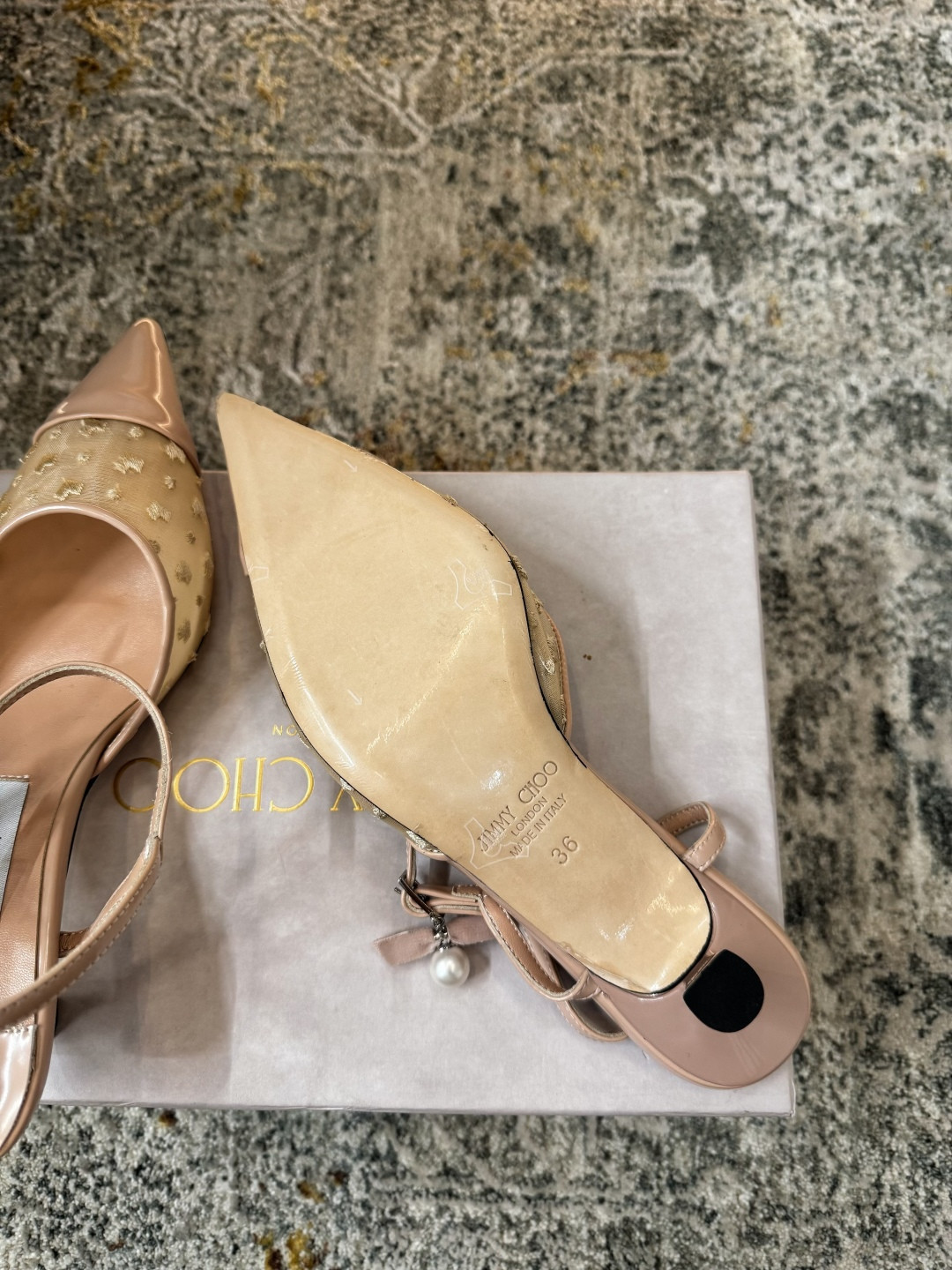 UA Jimmy Choo Aren Slingbacks 4.5cm