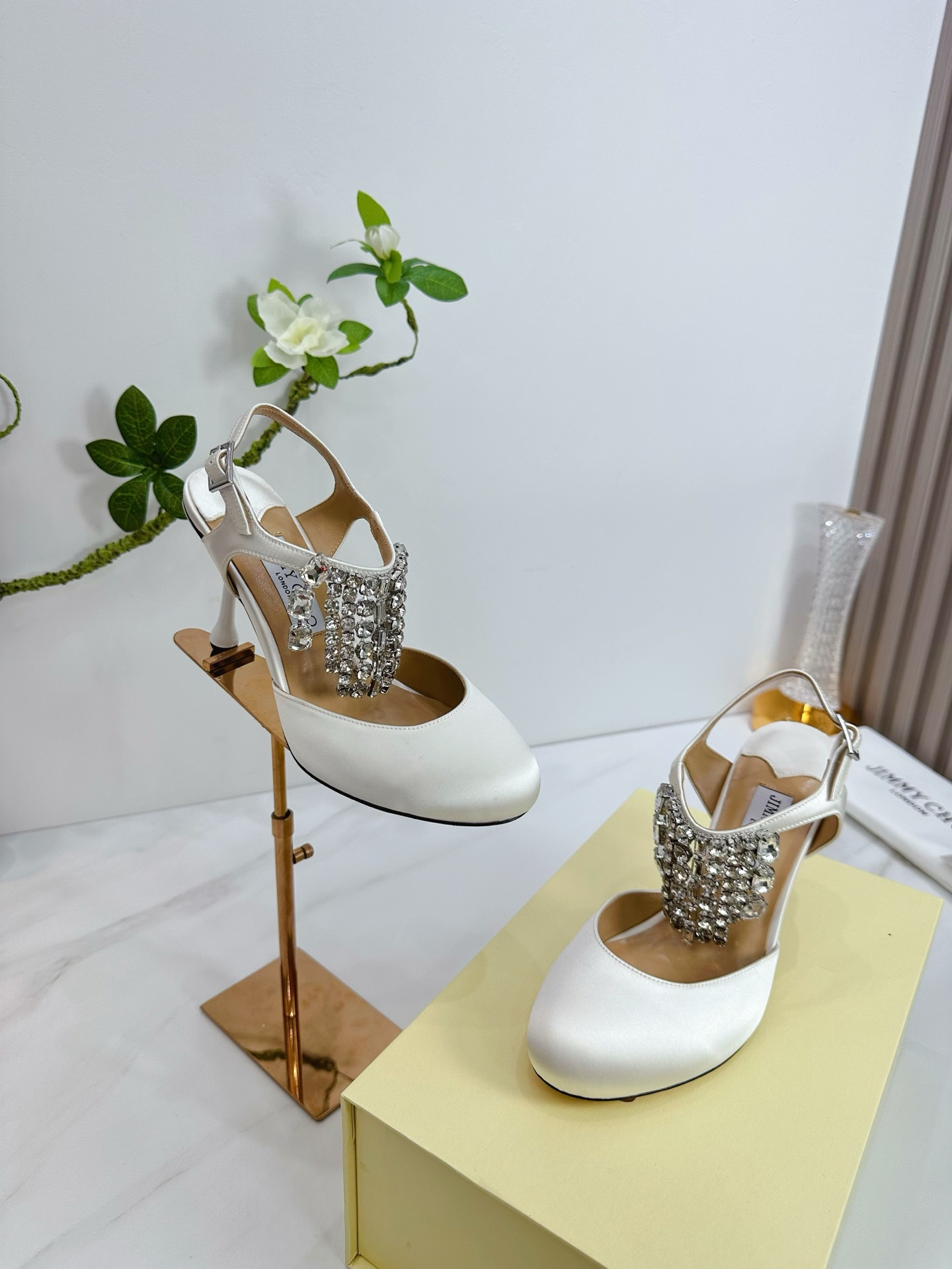 UA Jimmy Choo Verity Glitter Slingbacks 8.5cm