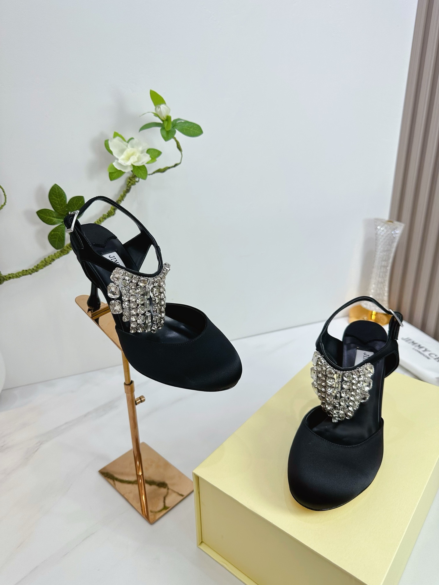 UA Jimmy Choo Verity Glitter Slingbacks 8.5cm