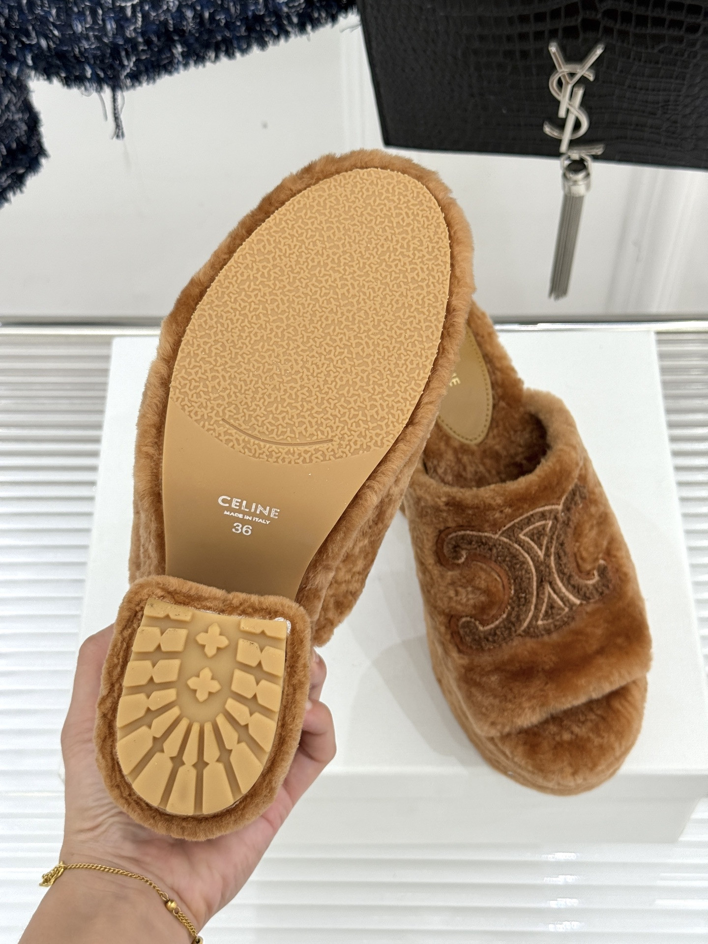 UA Celine Elena Mule 8cm Heel